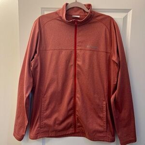 Columbia Mens Lightweight Full Zip Up Polyester Jacket:Color Spice Heather Sz: M